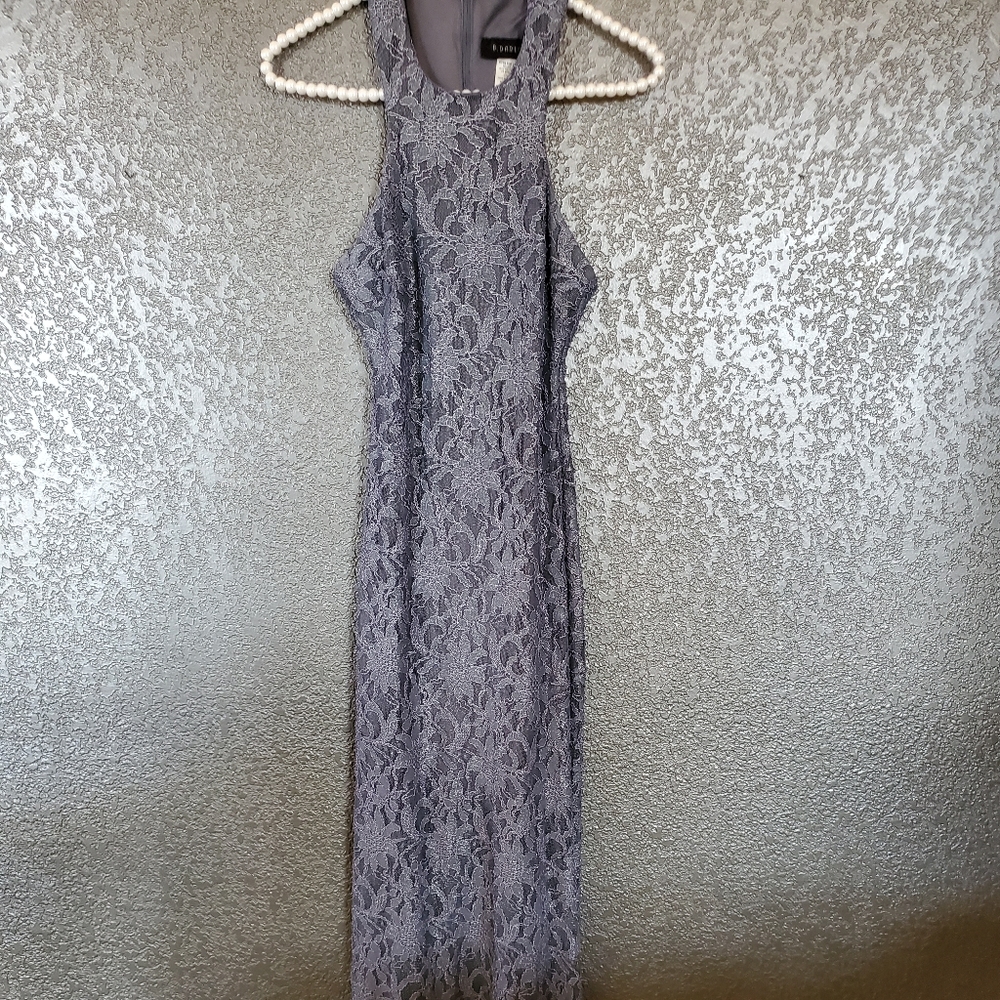 evening formal gray long Dress